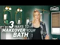 3 Ways to Makeover Your Bathroom for 2500 3500 or 7500 Lowe s Design Basics