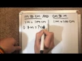 HOW TO CONVERT METER TO CENTIMETER AND CENTIMETER TO METER