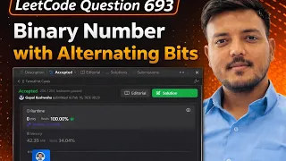 LeetCode 693 Binary Number with Alternating Bits Java Solution Step-by-Step Explanation