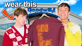 best friends thrift crazy outfits for each other