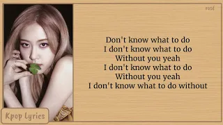 BLACKPINK Don T Know What To Do Easy Lyrics 