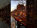 Amsterdam Kota di Eropa yang jalannya dipenuhi Kanal #amsterdam #amsterdamvibes #belanda