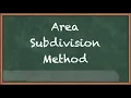 Area Subdivision Method - Visible Surface Detection and Animation