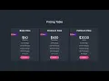 UI Design a Pricing Table with HTML CSS and Bootstrap HTML CSS Bootstrap Price Table raselcoder