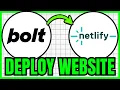 How To DEPLOY Bolt new Website On Netlify QUICK EASY 2026