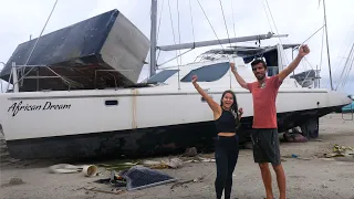 We Bought a Hurricane Beryl Damaged Catamaran