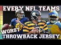Ranking ALL 32 NFL Teams UGLIEST Throwback Uniforms