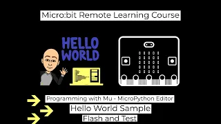 Micro bit - Hello World Program in Python