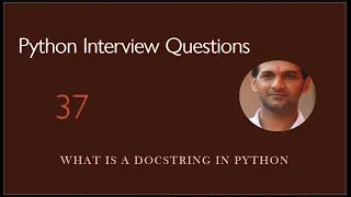 What is a docstring in Python Python Interview Questions