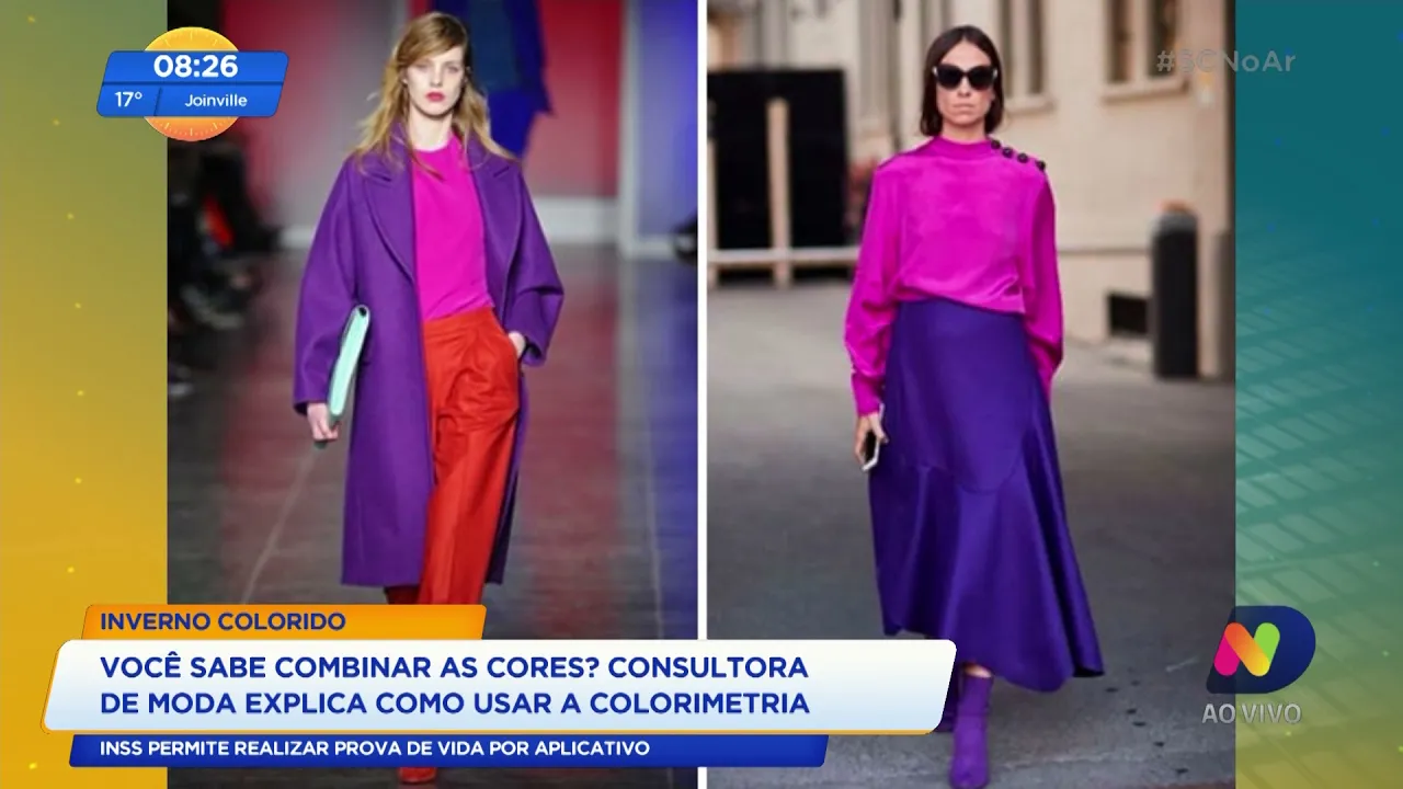 Inverno colorido: consultora de moda explica como combinar cores para montar looks estilosos