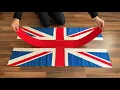 Hand Making A British Union Flag