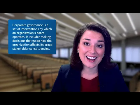Course Preview | Corporate Governance: Maximize Your Effectiveness in the Boardroom from Wharton Executive Education