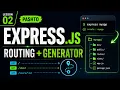 Express js Routing Express Generator in Pashto Create Express App