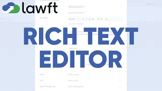 How to Use the Rich Text Editor Lawft