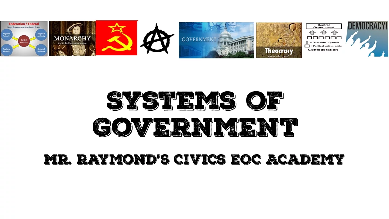 Systems of Government - 3.2 Benchmark EOC Exam
