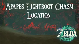 Apapes Lightroot Chasm Location in Tears of the Kingdom