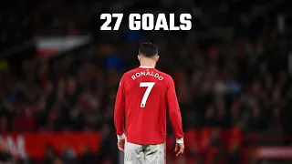 cristiano ronaldo all 27 goals for manchester united after his iconic return