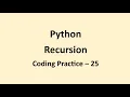 Coding Practice 25 Recursion Python NxtWave CCBP