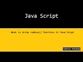 Array reduce function in Java Script in Hindi Sukhraj