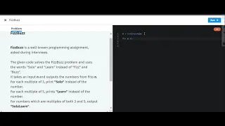 SOLOLEARN PROJECT - 3 FIZZ BUZZ khushi ozha