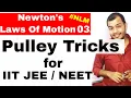 11 Chap 5 Laws Of Motion 03 Pulley Tricks For IIT JEE Mains How To Solve Pulley Problems