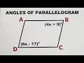 Angles of Parallelogram Properties of Parallelogram