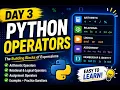 Python Tutorial for Beginners Day 3 Python Operators Explained with Examples
