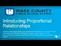 Introducing Proportional Relationships