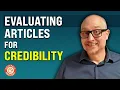 How to Evaluate Research Articles for Credibility