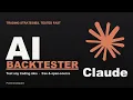 Backtesting Trading Strategies with Claude AI Live on an Open-Source Backtester