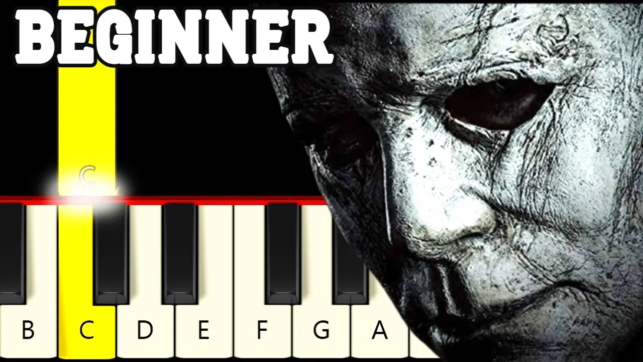 Halloween Theme - Michael Myers - Very Easy and Slow Piano tutorial - Beginner