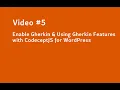 Enable Gherkin Using Gherkin Features with CodeceptJS for WordPress