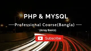 Php Programming Array Basics Bangla Tutorial
