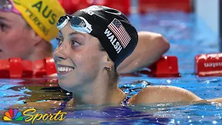 Gretchen Walsh s CHAMPIONSHIP RECORD delivers USA s first gold at swimming worlds NBC Sports