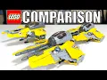 LEGO Star Wars ANAKIN S JEDI INTERCEPTOR Comparison 7256 75038 75281 2005 2014 2020