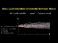 Monte Carlo Simulation for Geometric Brownian Motion