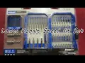 Lowes Kobalt Speed fit Set Shank Screwdriver Bit Set unboxing and review quick change lock