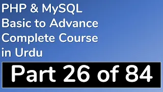 26 How to use Nested Loop and create HTML Table in PHP - PHP MySQL Tutorial in Urdu BasictoAdvance