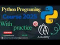 Python Tutorial For Beginners in Hindi Complete Python Course 2025