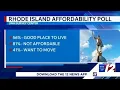 Poll Most residents like RI but think it s not affordable