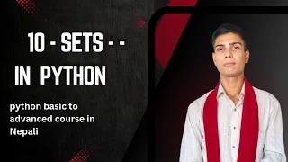 10 - Sets in Python Python Basic to Advanced Course in Nepali