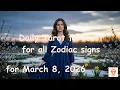 Daily Tarot Reading What the Cards Reveal for March 8 2026 Zodiac Signs Insight