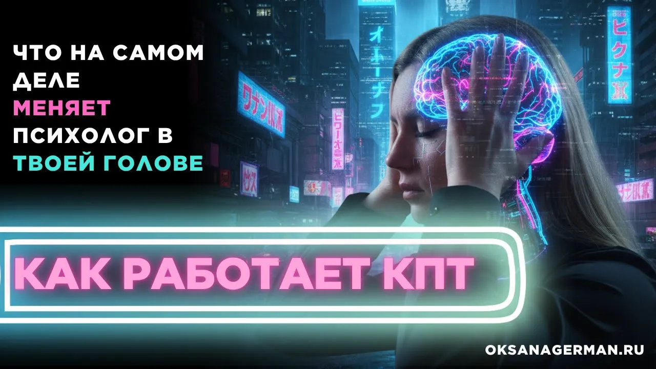 КАК РАБОТАЮТ В КПТ :ТВОЯ ИНСТРУКЦИЯ К МОЗГУ
