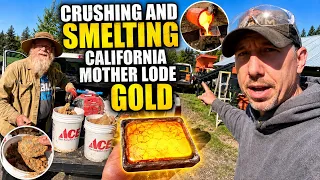 Crushing and Smelting 400 Pounds of Mother Load Gold Ore