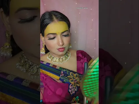 Radha Rani Look 🌸✨ | Radhe Radhe ❤️🙏 | Traditional Krishna Bhakti Look #Shorts @Glowwithsunitaa