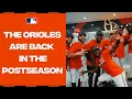 The Orioles are BACK in the postseason O s CLINCH postseason spot for 1ST time since 2016