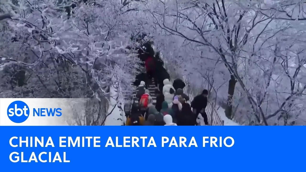 China emite alerta devido ao frio glacial após intensas ondas de calor | #SBTNewsnaTV(18/12/23)