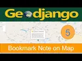 Sending lat lng info to the database 05 Bookmark note on map geodjango leaflet tekson