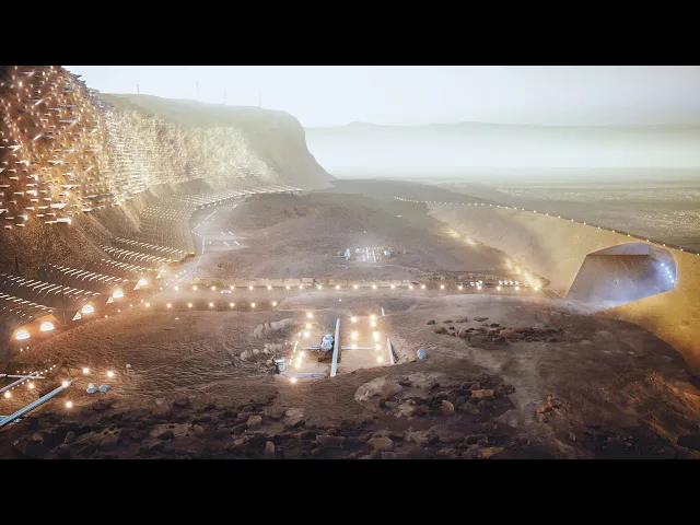 Nüwa, the cliff city on Mars