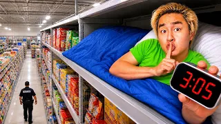 Overnight Challenge In a SUPERMARKET!